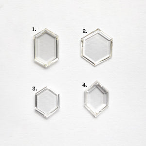 2.26cttw 4pc Hexagon Portrait Cut Parcel 23204-00
