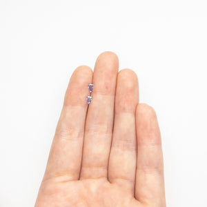 0.28cttw 2pc 5.03x3.50x1.39mm 4.89x3.46x1.43mm Shield Step Cut Sapphire Matching Pair 23391-01