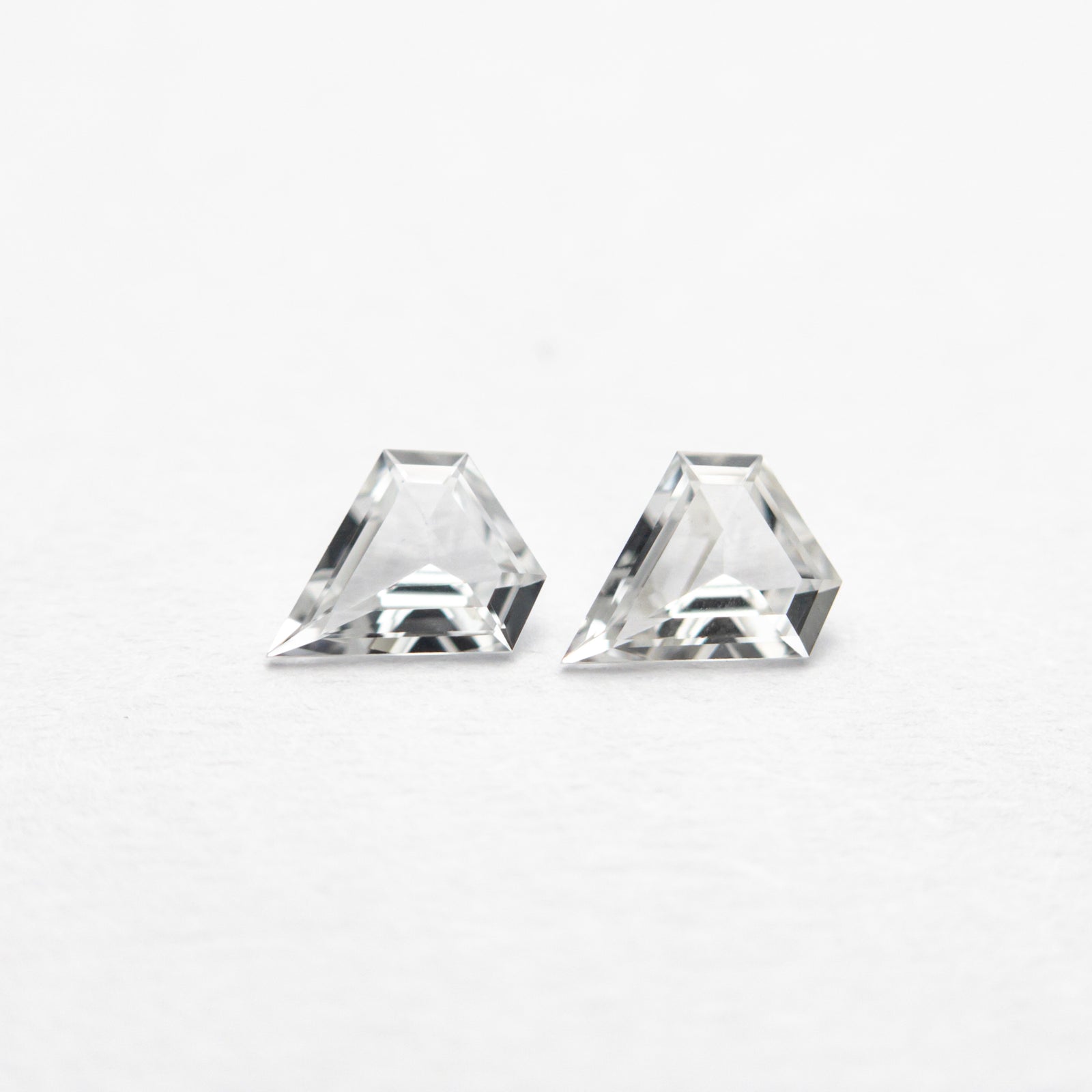 0.22cttw 2pc 4.05x3.48x1.34mm 3.97x3.44x1.32mm Shield Step Cut Sapphire Matching Pair 23395-01