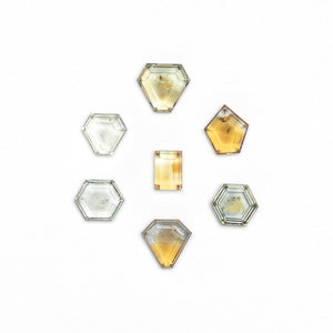 11.63cttw 7pc Geometric Portrait Cut Sapphire Parcel 23427-00