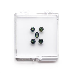 OFFLINE PARCEL 5.63cttw 5pc Round Brilliant Sapphire Parcel 23437-49
