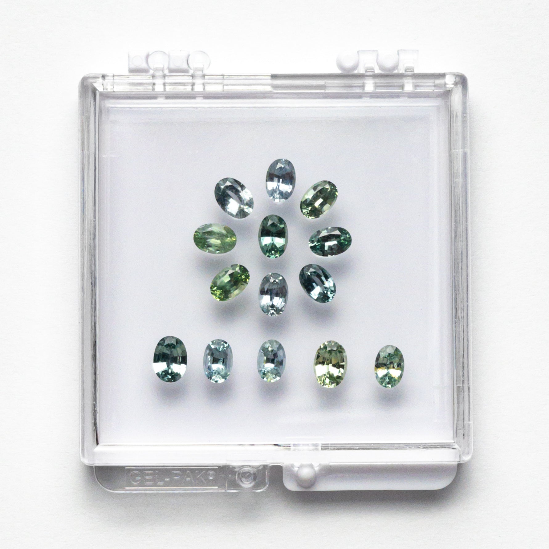 8.19cttw 14pc Oval Brilliant Sapphire Parcel 23448-01