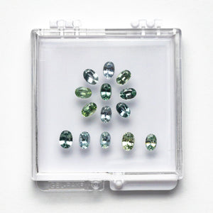 8.19cttw 14pc Oval Brilliant Sapphire Parcel 23448-01