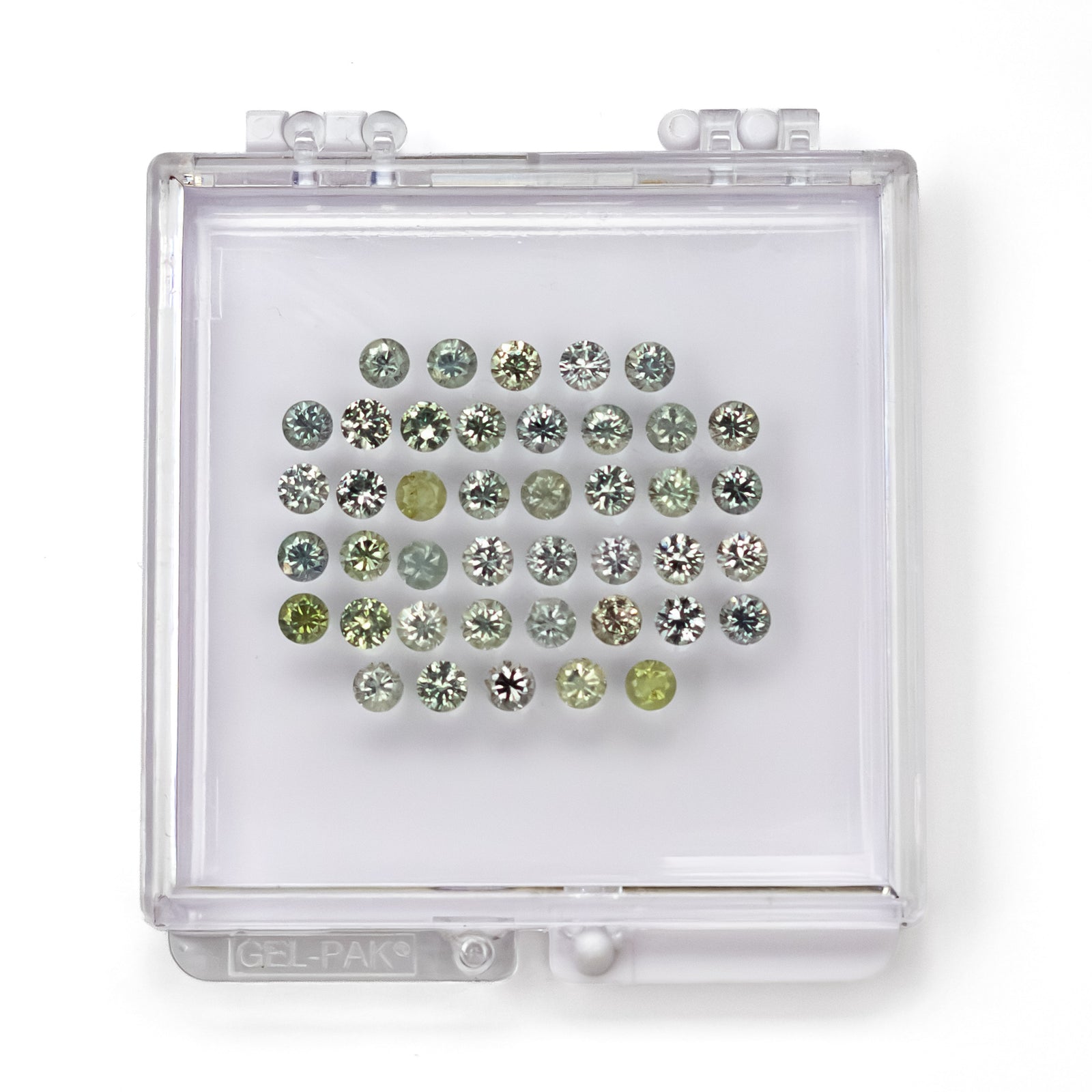 OFFLINE PARCEL 8.59cttw 42pc 3.5mm Round Brilliant Sapphire Parcel 23448-06