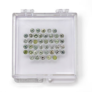 OFFLINE PARCEL 8.59cttw 42pc 3.5mm Round Brilliant Sapphire Parcel 23448-06