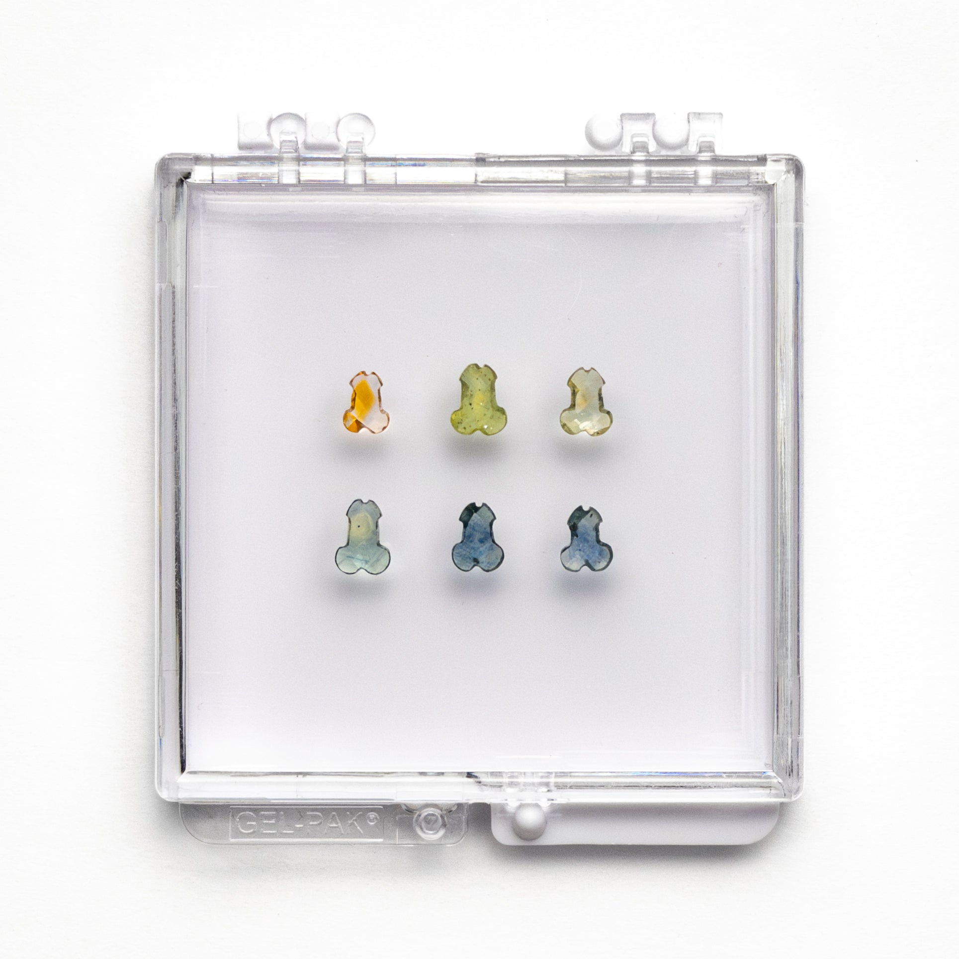 3.21cttw 5pc Penis Rosecut Sapphire Parcel 23451-00