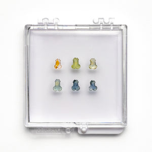 3.21cttw 5pc Penis Rosecut Sapphire Parcel 23451-00