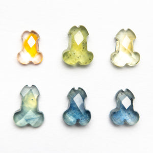 3.21cttw 5pc Penis Rosecut Sapphire Parcel 23451-00