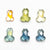 3.21cttw 5pc Penis Rosecut Sapphire Parcel 23451-00