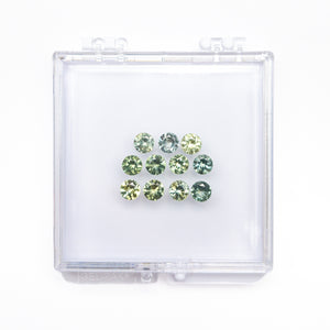 OFFLINE PARCEL 7.20cttw 11pc 5mm Round Brilliant Sapphire Parcel  23458-02
