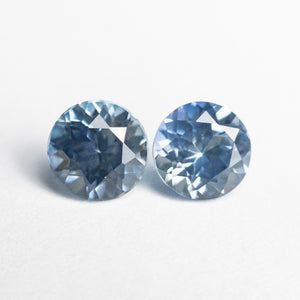 1.78cttw 2pc 5.68x5.62x3.89mm 5.58x5.52x3.61mm Round Brilliant Sapphire Matching Pair 23459-01