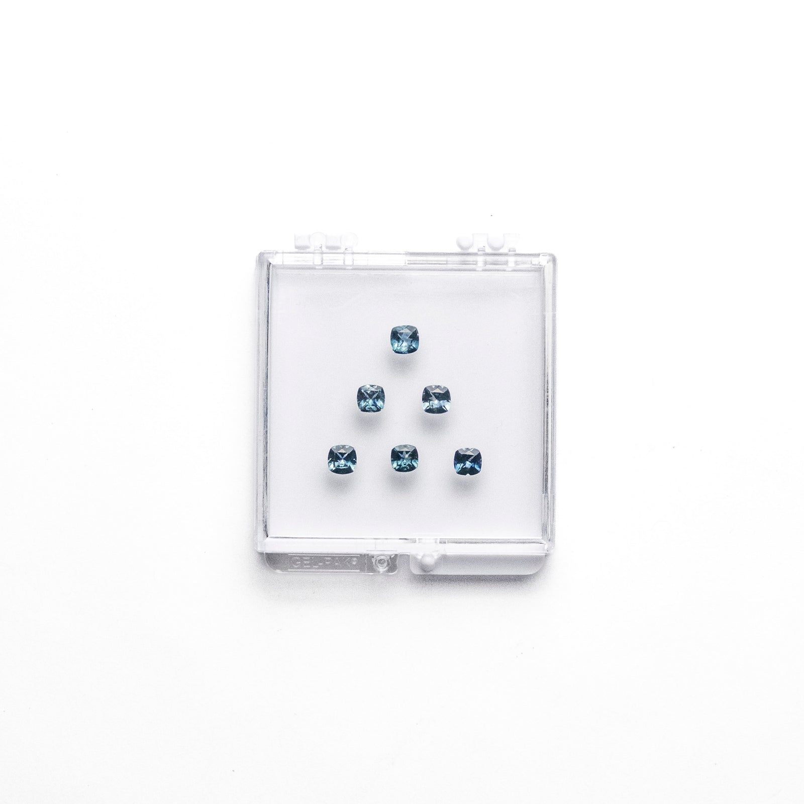 OFFLINE PARCEL 3.78cttw 6pc Cushion Brilliant Sapphire Parcel 23466-26