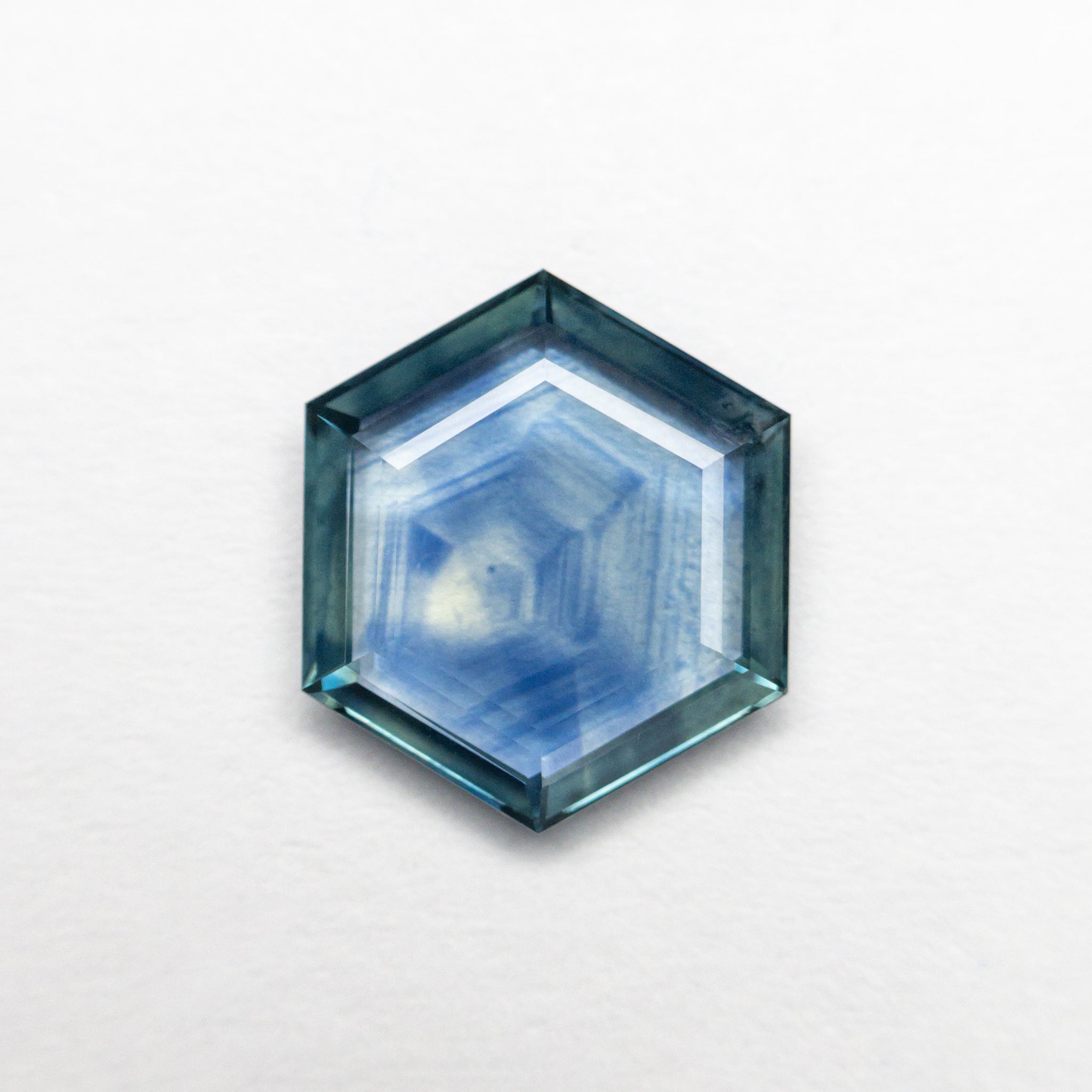 1.27ct 8.63x7.44x1.77mm Hexagon Portrait Cut Sapphire 23469 03
