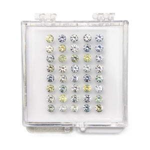 11.81cttw 40pc Round Brilliant Sapphire Parcel 23473-01