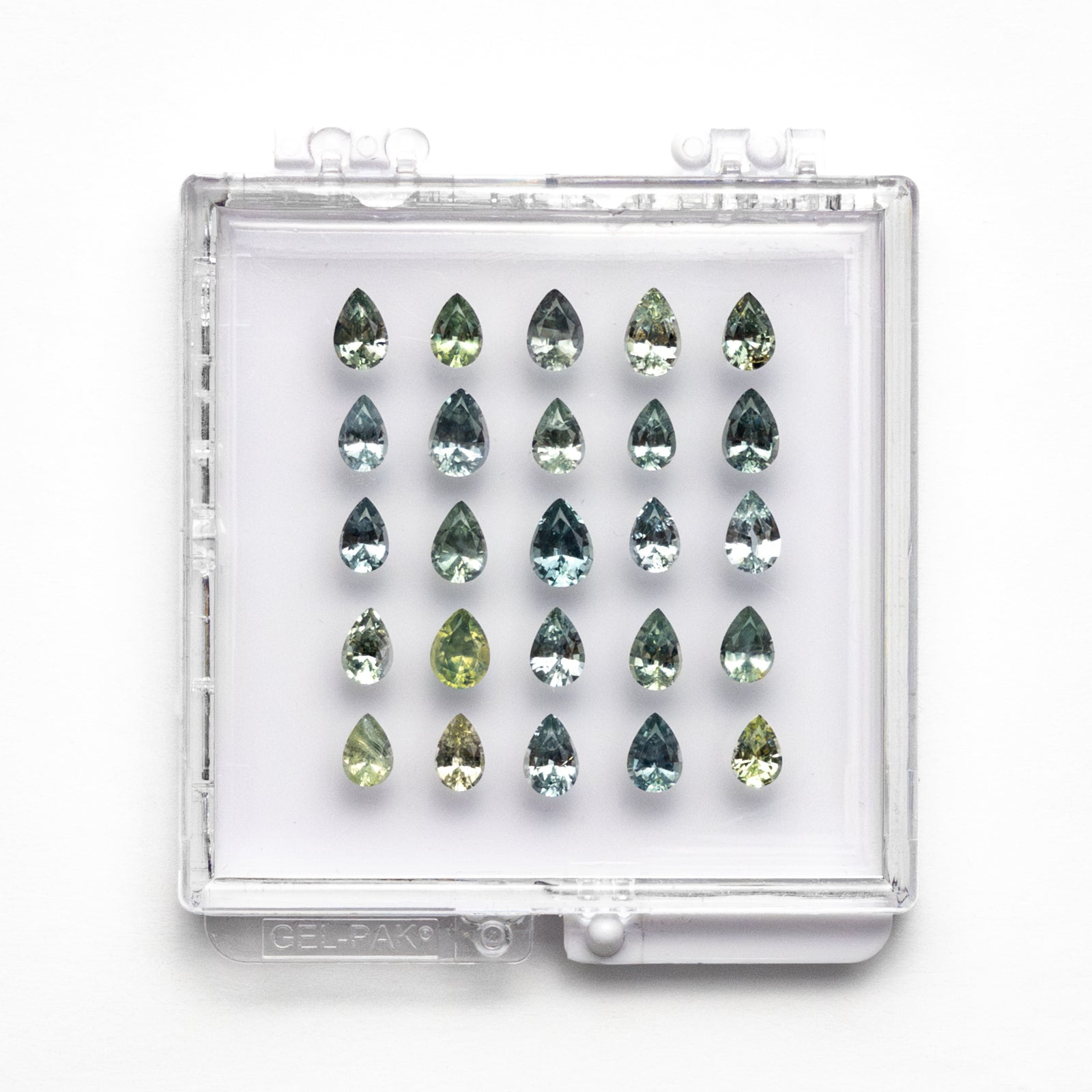 10.92cttw 25pc Pear Brilliant Sapphire Parcel 23473-04