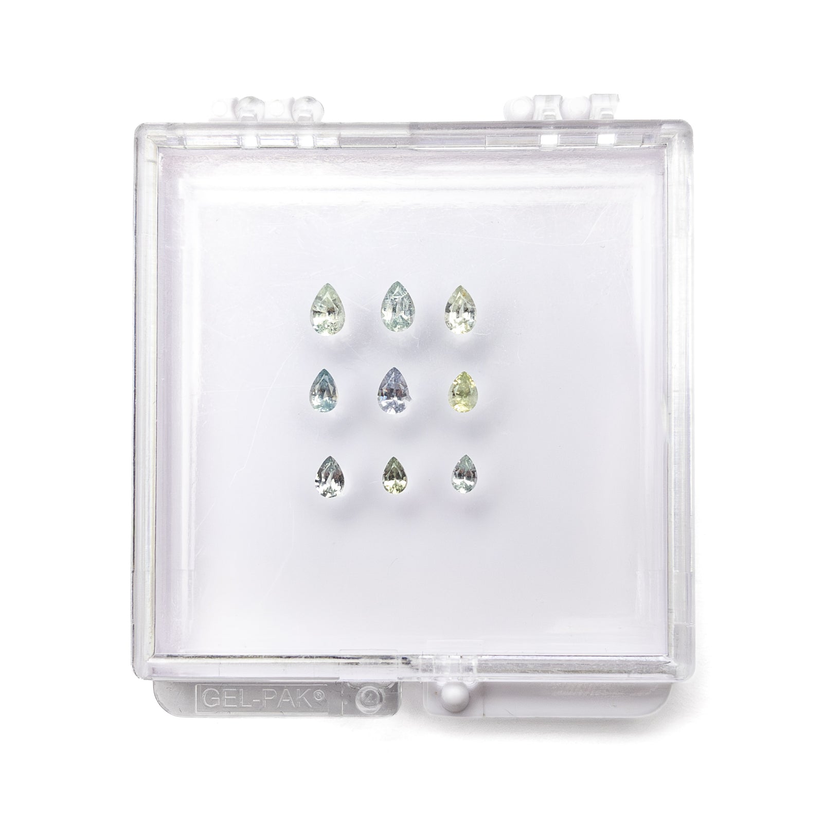 OFFLINE PARCEL 1.68cttw 9pc Pear Brilliant Sapphire Parcel 23473-07