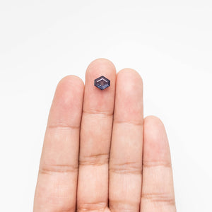 1.26ct 7.53x6.91x2.53mm Hexagon Portrait Cut Sapphire 23474-45