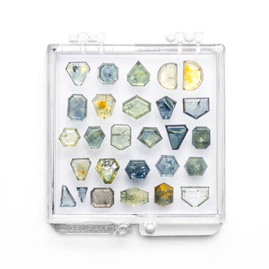 OFFLPAR 33.71cttw 27pc Portrait Cut Sapphire Parcel 23474-62