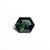 1.28ct 7.71x6.05x3.58mm Hexagon Step Cut Sapphire 23498-11
