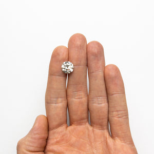 4.05ct 10.51x10.35x5.85mm GIA I1 Q-R Antique Old European Cut 23652-01