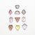 16.22cttw 10pc Geometric Portrait Cut Sapphire Parcel 23665-00
