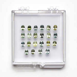8.80cttw 22pc Oval Brilliant Sapphire Parcel 23666-01
