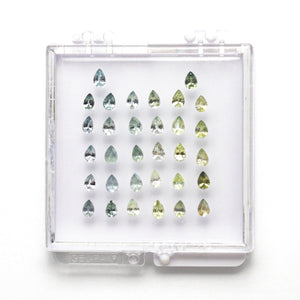 6.87cttw 32pc Pear Brilliant Sapphire Parcel 23666-04