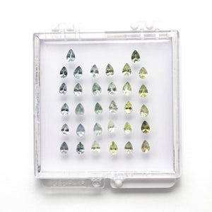 6.87cttw 32pc Pear Brilliant Sapphire Parcel 23666-04