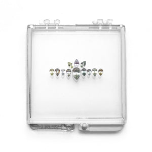 OFFLINE PARCEL 2.14cttw 12pc Pear Brilliant Sapphire Parcel 23666-10