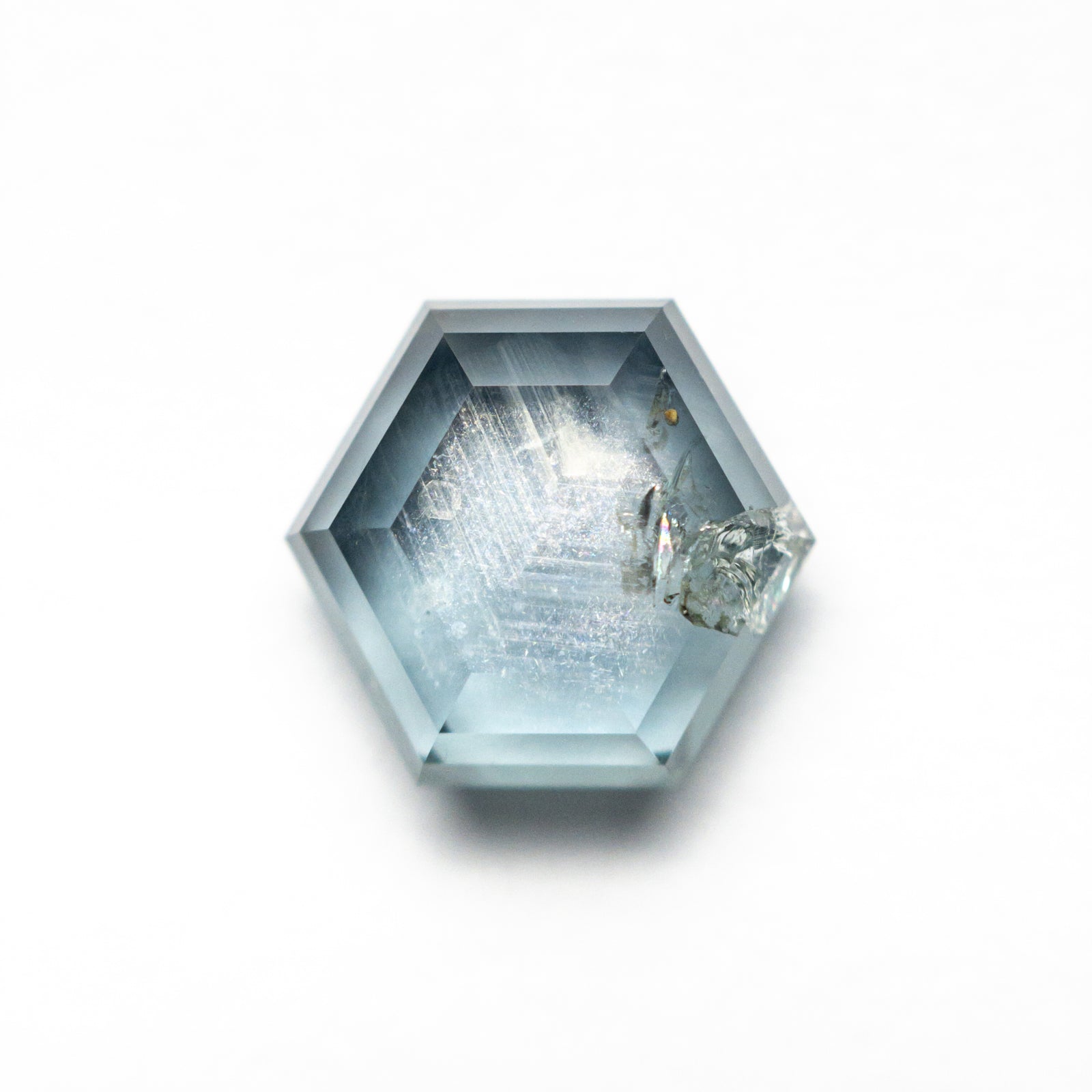 3.67ct 8.48x9.28x4.02mm Hexagon Portrait Cut Sapphire 23678-08