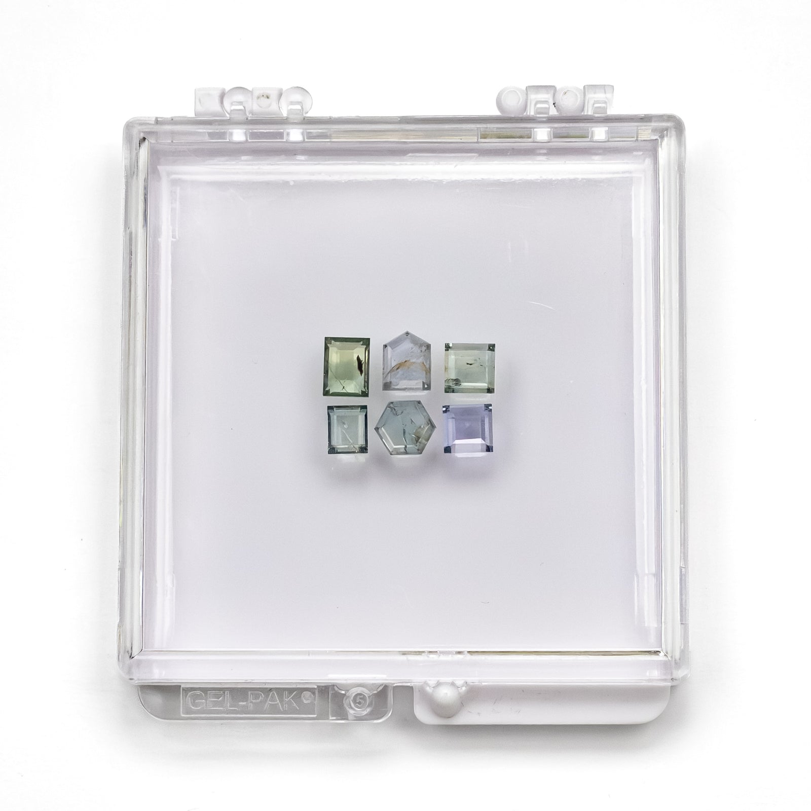 OFFLINE PARCEL 4.47cttw 6pc Geometric Portrait Cut Sapphire Parcel 23679-01