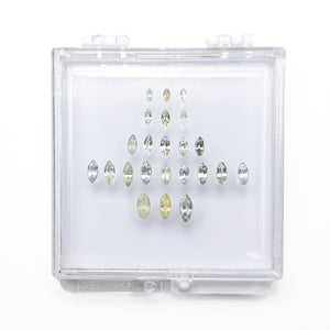 OFFLINE PARCEL 3.41cttw 23pc Marquise Brilliant Sapphire Parcel 23703-02