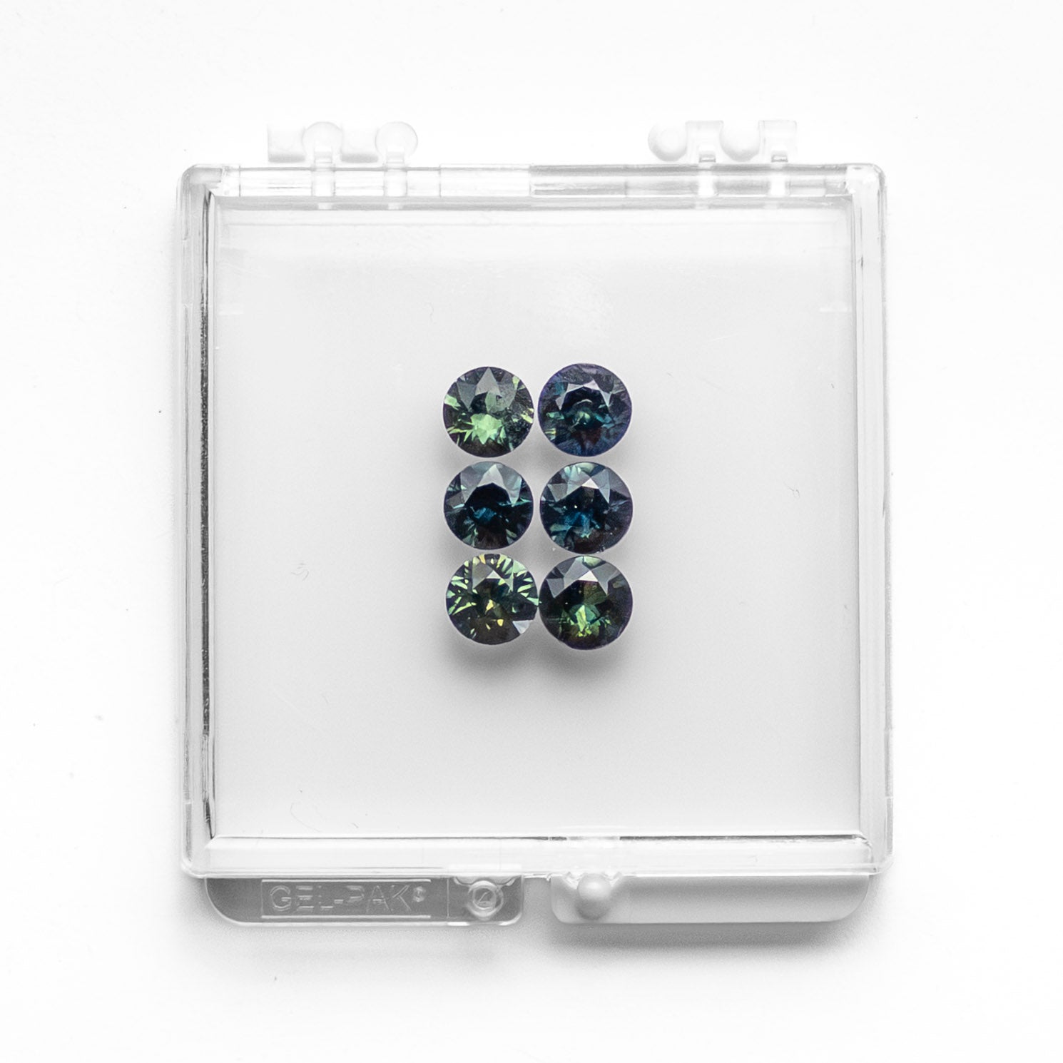 OFFLINE PARCEL 9.21cttw 6pc Round Brilliant Sapphire Parcel 23810-01