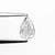 1.00ct 7.38x4.62x3.63mm Fancy White Pear Brilliant 23887-01