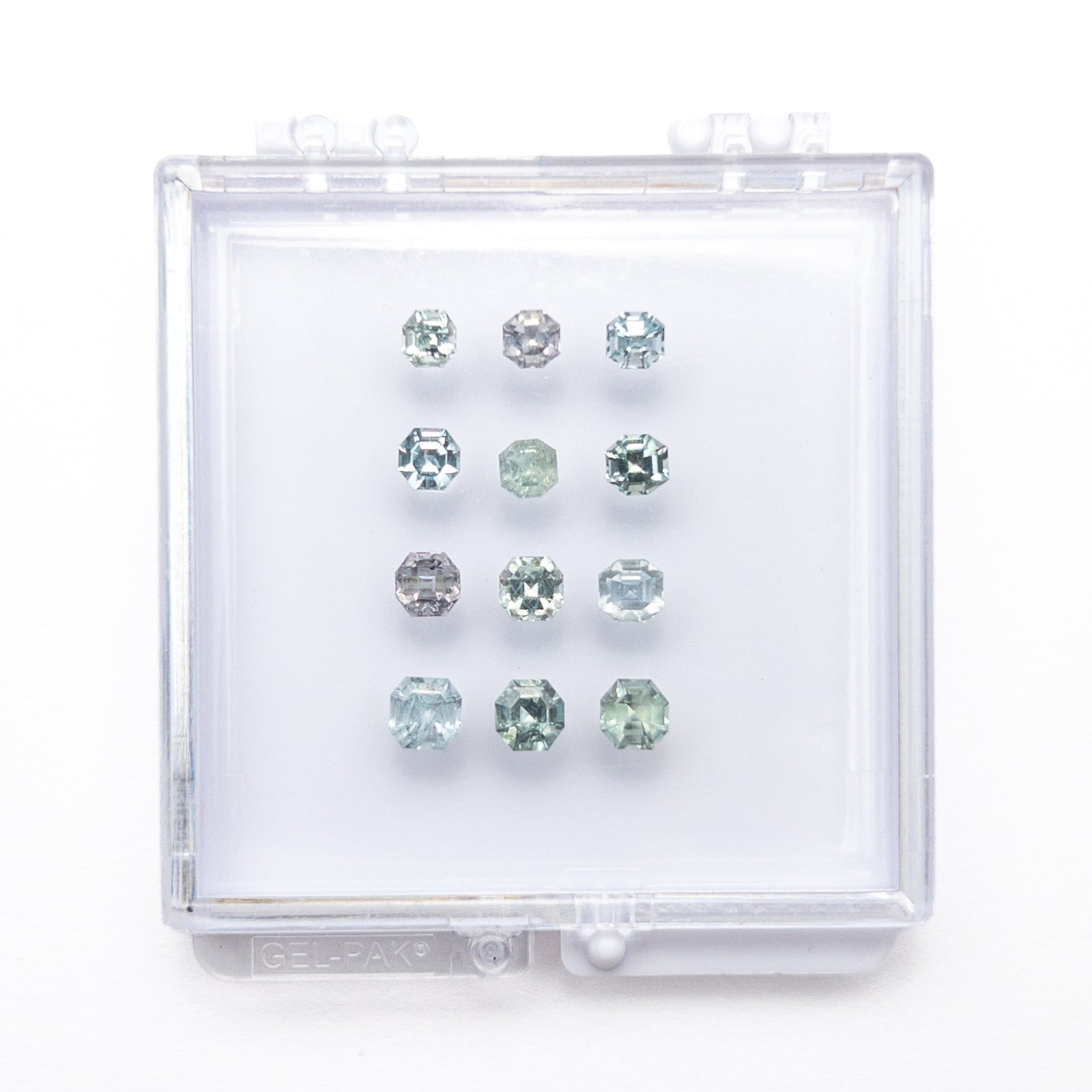 OFFLINE PARCEL 6.87cttw 12pc Cut Corner Square Step Cut Sapphire Parcel 23903-21