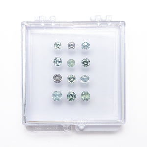 OFFLINE PARCEL 6.87cttw 12pc Cut Corner Square Step Cut Sapphire Parcel 23903-21