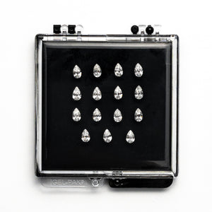 2.86cttw 15pc SI E-G Pear Brilliant Parcel 23967-00