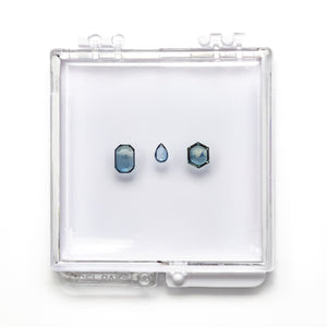 OFFLPAR 1.99cttw 3pc Portrait Cut Sapphire Parcel 24180-00