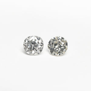 0.48cttw 2pc 3.99x3.75x2.53mm 4.07x3.90x2.20mm Antique Old European Cut Matching Pair 24413-01