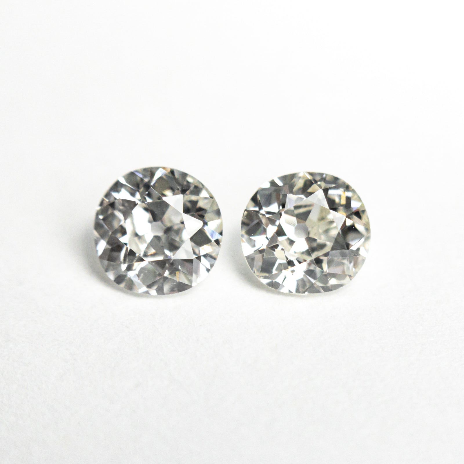 0.90cttw 2pc 5.00x4.86x2.67mm 5.01x4.64x2.82mm VS-SI H-I Old European Cut Matching Pair 24440-02