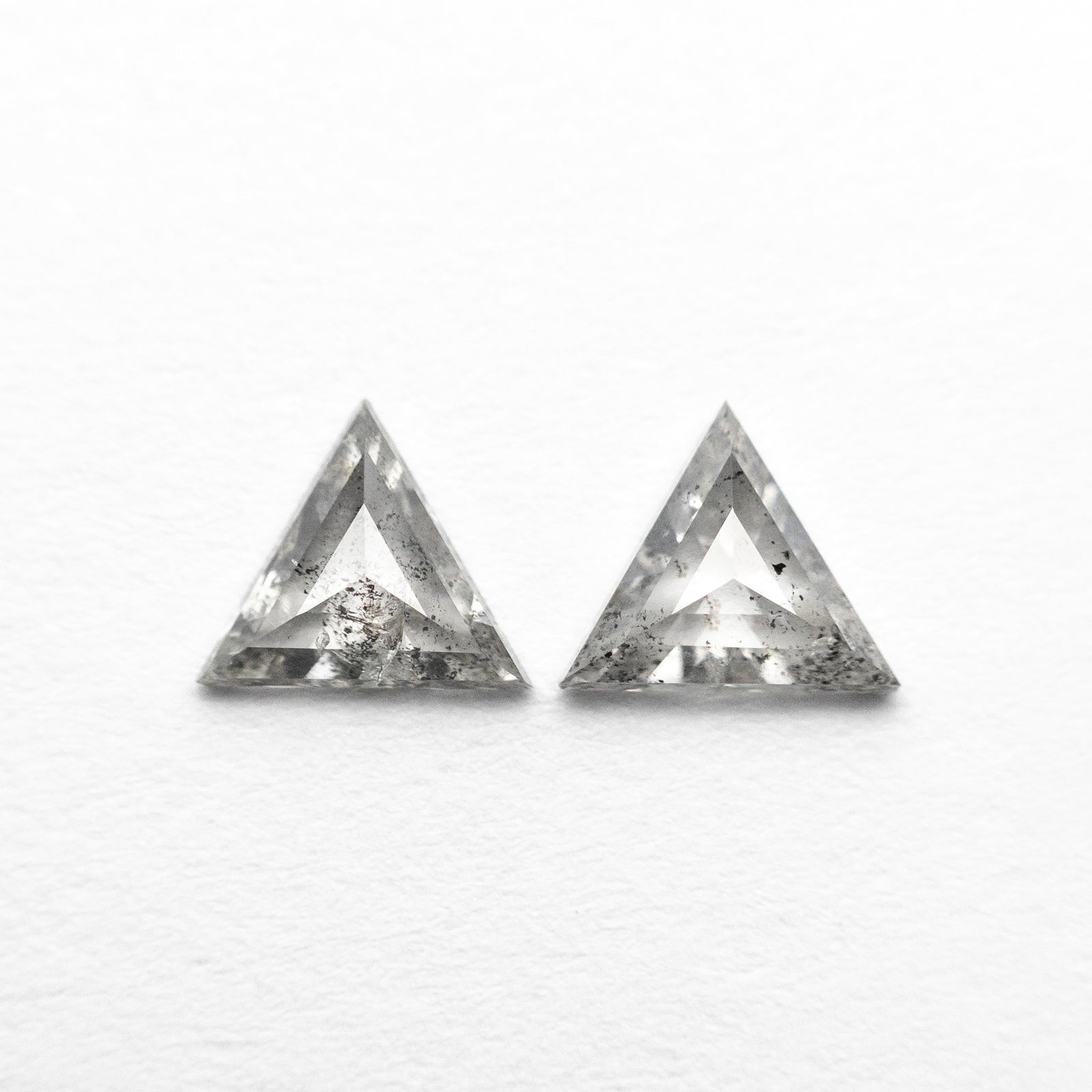 0.46cttw 2pc 4.58x4.50x1.50mm 4.61x4.46x1.75mm Triangle Rosecut Matching Pair 24460-01