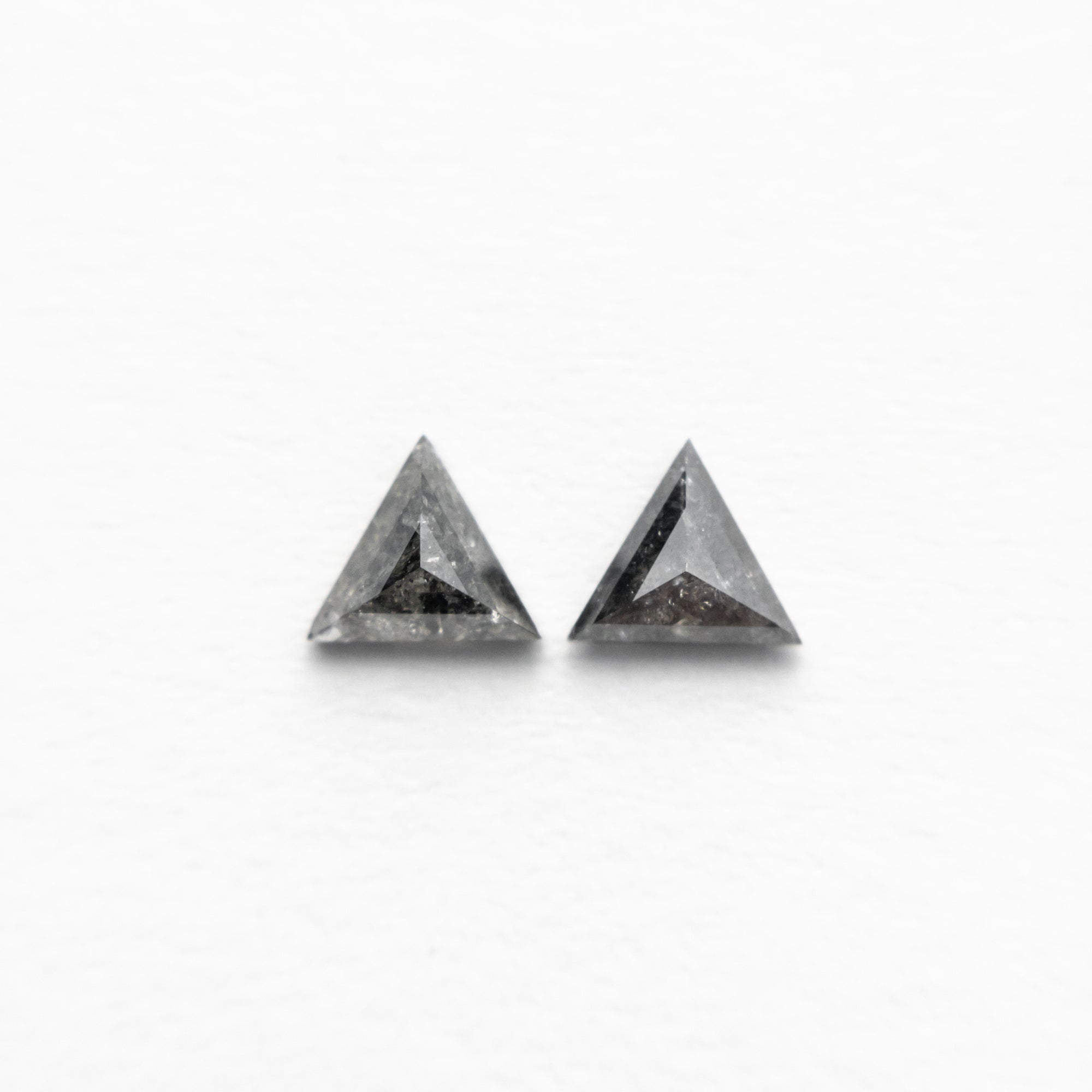 0.28cttw 4.10x3.56x1.85mm 4.07x3.53x1.53mm Triangle Rosecut Matching Pair 24469-01