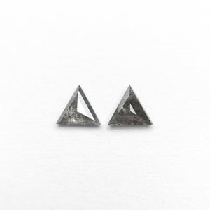 0.23cttw 4.05x3.51x1.26mm 4.06x3.49x1.53mm Triangle Rosecut Matching Pair 24475-01