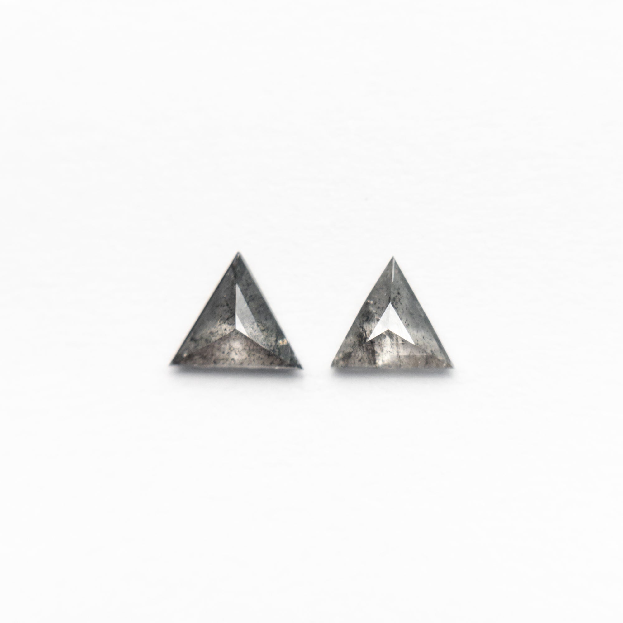 0.22cttw 2pc 3.63x3.56x1.36mm 3.42x3.32x1.29mm Triangle Rosecut Matching Pair 24482-01