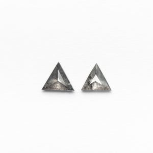 0.22cttw 2pc 3.63x3.56x1.36mm 3.42x3.32x1.29mm Triangle Rosecut Matching Pair 24482-01