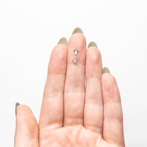 0.35cttw 2pc 5.47x3.76x1.36mm 5.55x3.84x1.65mm Kite Rosecut Matching Pair 24495-01