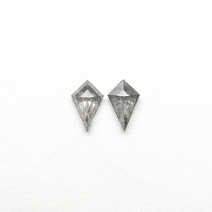 0.16cttw 2pc 4.01x2.51x1.33mm 4.03x2.49x1.45mm Kite Rosecut Matching Pair 24654-01