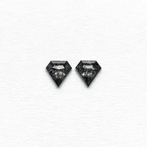0.15cttw 2pc 3.14x3.12x1.22mm 3.13x3.10x1.29mm Shield Rosecut Matching Pair 24663-01