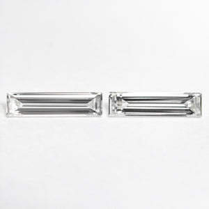 0.43cttw 2pc 8.07x1.98x1.22mm 8.07x2.05x1.29mm Baguette Step Cut Matching Pair 24701-01