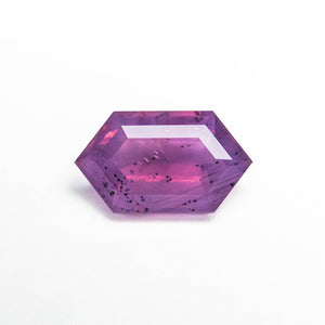 1.09ct Hexagon Step Cut Sapphire <br><b> Ileava Jewelry </b>| Three-Stone Ring